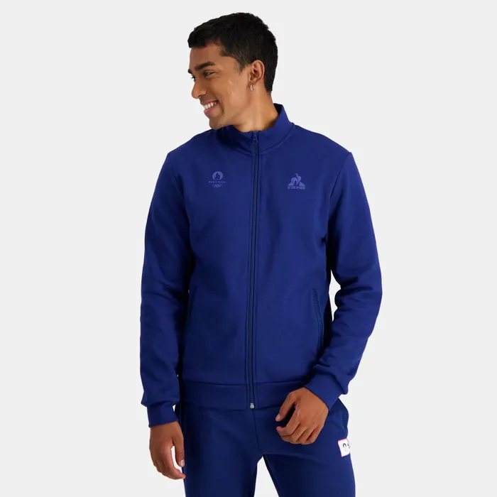 Men Le Coq Sportif Sweatshirts Paris 2024 ZipUp Sweatshirtshirt
