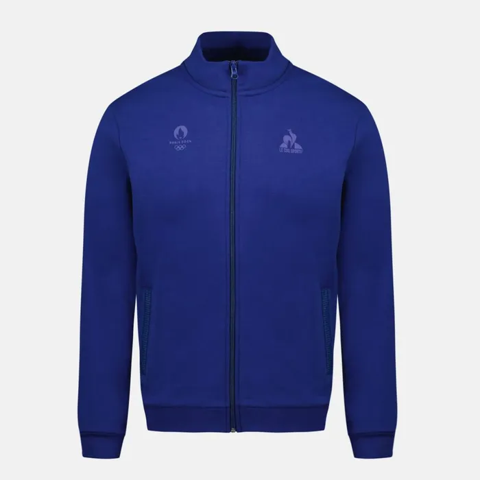 Men Le Coq Sportif Sweatshirts Paris 2024 ZipUp Sweatshirtshirt