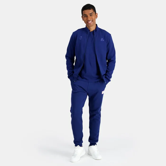 Men Le Coq Sportif Sweatshirts Paris 2024 ZipUp Sweatshirtshirt