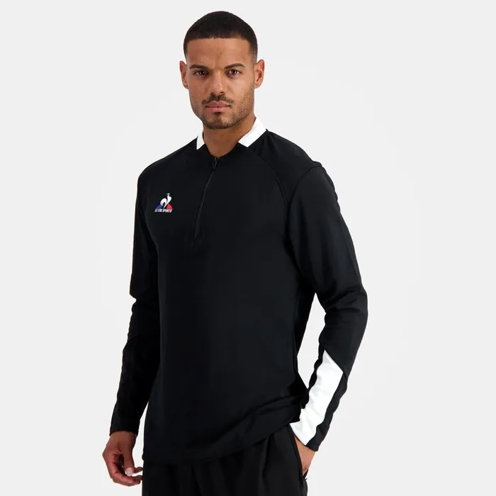 Men Le Coq Sportif Sweatshirts Training Sweatshirt Black