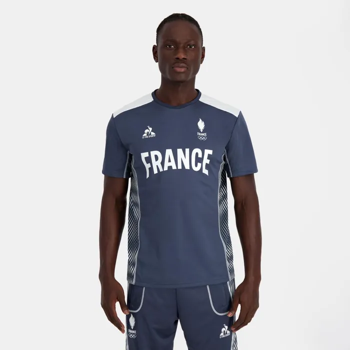 Men Le Coq Sportif Tshirts And Tops France039s Olympic Team Jersey Insignia Blue Men Le Coq Sportif Tshirts And Tops France039s Olympic Team Jersey Insignia Blue
