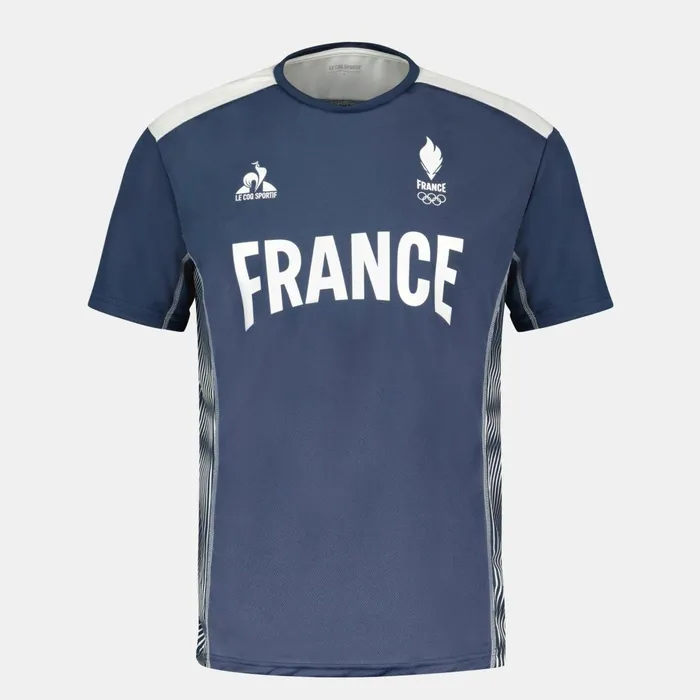Men Le Coq Sportif Tshirts And Tops France039s Olympic Team Jersey Insignia Blue
