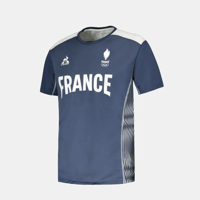 Men Le Coq Sportif Tshirts And Tops France039s Olympic Team Jersey Insignia Blue