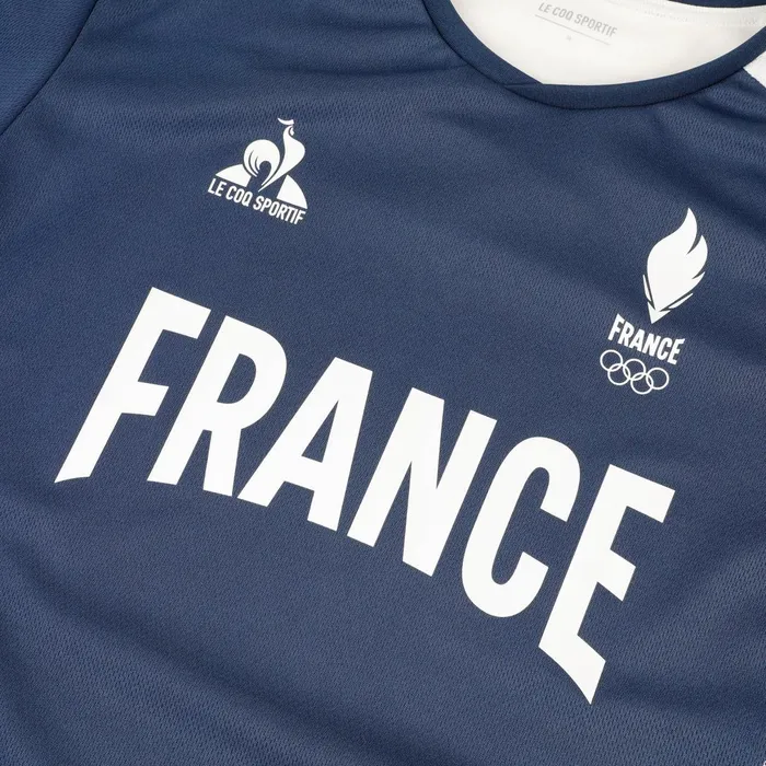 Men Le Coq Sportif Tshirts And Tops France039s Olympic Team Jersey Insignia Blue