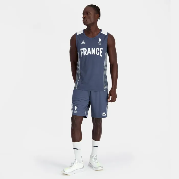 Men Le Coq Sportif Tshirts And Tops France039s Olympic Team Tank Top Insignia Blue