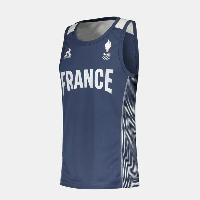 Men Le Coq Sportif Tshirts And Tops France039s Olympic Team Tank Top Insignia Blue