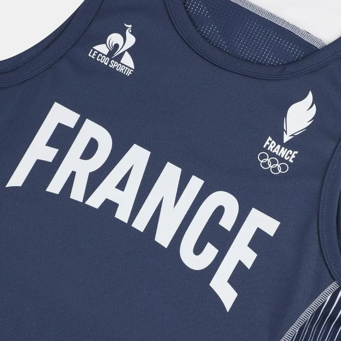 Men Le Coq Sportif Tshirts And Tops France039s Olympic Team Tank Top Insignia Blue