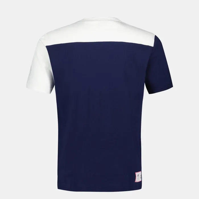 Men Le Coq Sportif Tshirts And Tops Paris 2024 TShirt Bleu Nuitmarshmallow