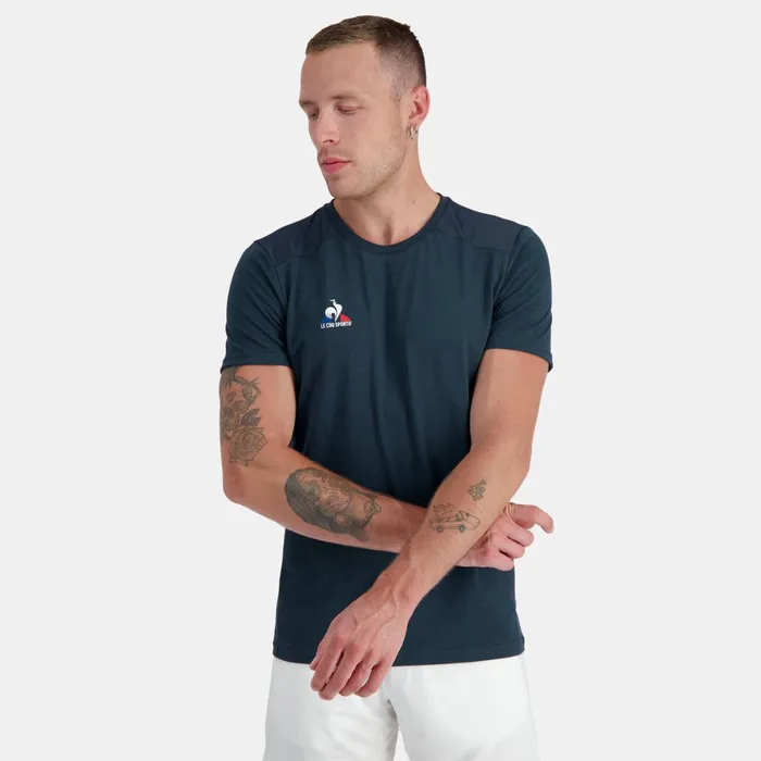 Men Le Coq Sportif Tshirts And Tops Tennis TShirt Dress Blues