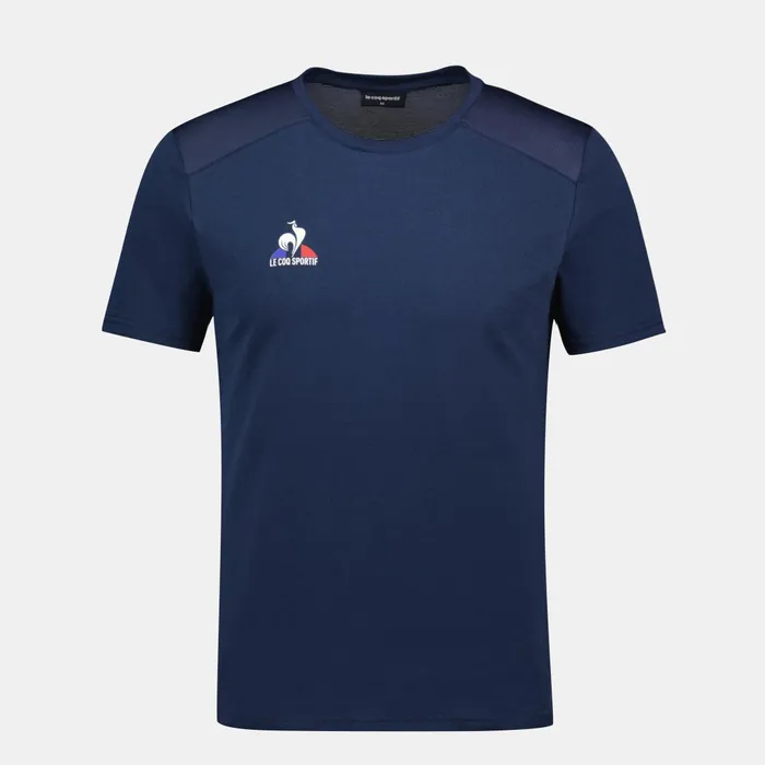 Men Le Coq Sportif Tshirts And Tops Tennis TShirt Dress Blues Men Le Coq Sportif Tshirts And Tops Tennis TShirt Dress Blues