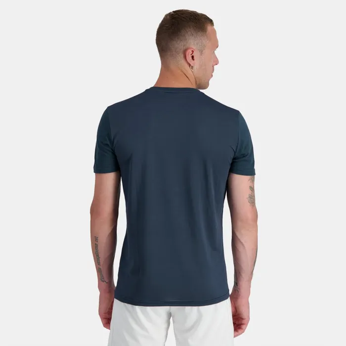 Men Le Coq Sportif Tshirts And Tops Tennis TShirt Dress Blues Men Le Coq Sportif Tshirts And Tops Tennis TShirt Dress Blues