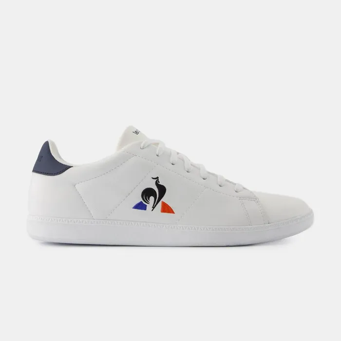 Men Le Coq Sportif Trainers And Sneakers Shoes COURTSET2 Optical Whitedress Blue Men Le Coq Sportif Trainers And Sneakers Shoes COURTSET2 Optical Whitedress Blue