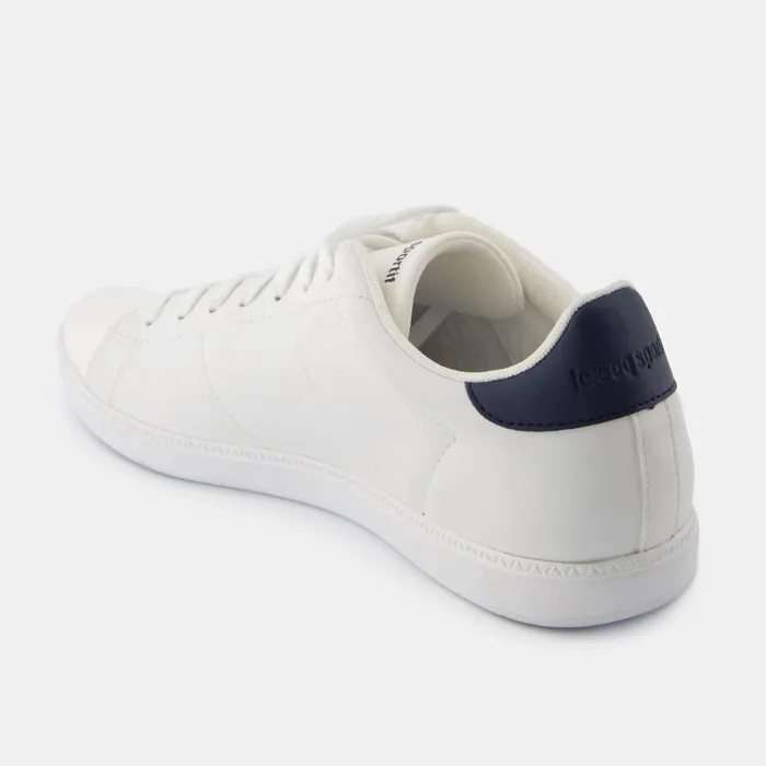 Men Le Coq Sportif Trainers And Sneakers Shoes COURTSET2 Optical Whitedress Blue