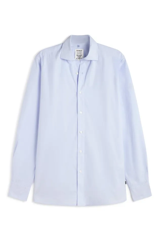 Men Light Blue Alfredo Shirt Ecoalf Shirts