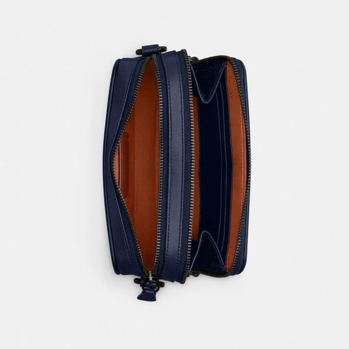 Men Messenger and Crossbody Coach Charter Crossbody With Hybrid Pouch Deep Blue