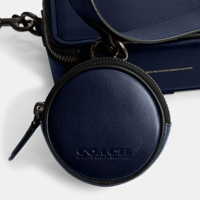 Men Messenger and Crossbody Coach Charter Crossbody With Hybrid Pouch Deep Blue