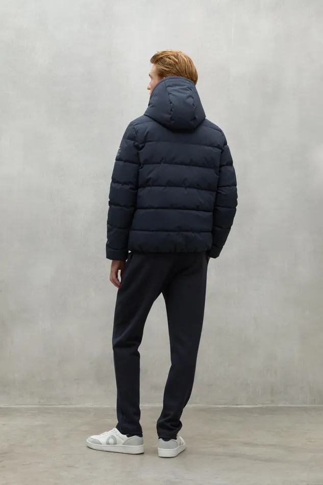 Men Navy Blue Ritter Jacket Ecoalf Coats And Jackets