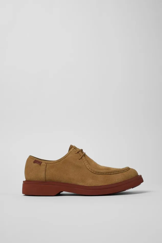 Men Norman Brown Nubuck Shoes Camper Formal Shoes Men Norman Brown Nubuck Shoes Camper Formal Shoes