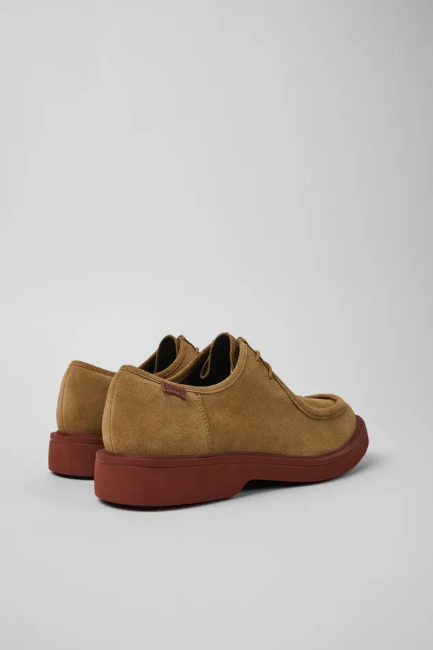 Men Norman Brown Nubuck Shoes Camper Formal Shoes Men Norman Brown Nubuck Shoes Camper Formal Shoes
