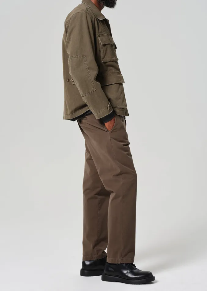 Men Pants Citizens Of Humanity Flat Front Chino In Bay Leaf