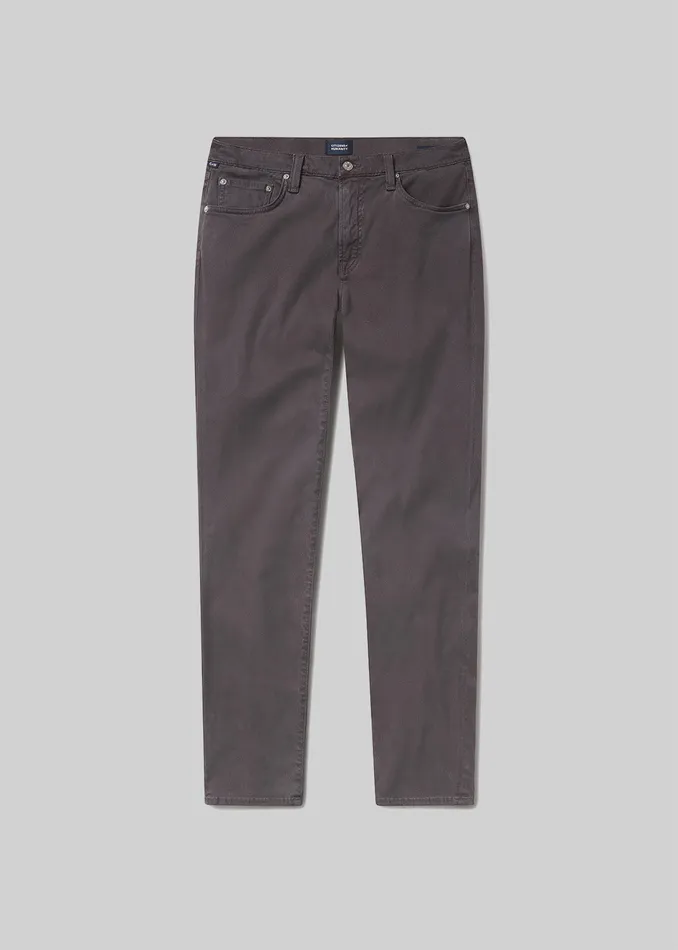 Men Pants Citizens Of Humanity London Tapered Slim Stretch Sateen In Gravel