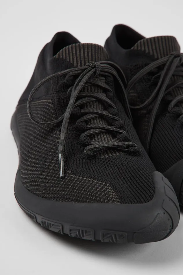 Men Path Black Textile Shoes Camper Ankle Boots