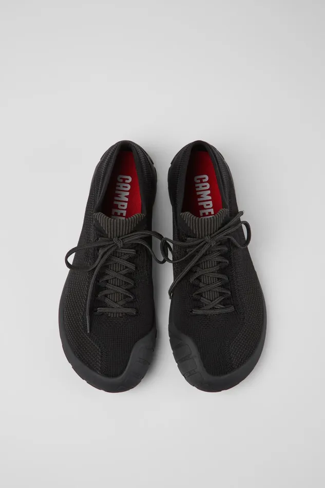 Men Path Black Textile Shoes Camper Ankle Boots Men Path Black Textile Shoes Camper Ankle Boots
