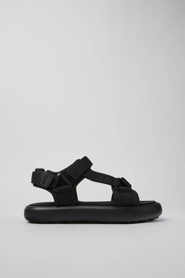 Men Pelotas Flota Black Textile Sandal Camper Non Leather Shoes Men Pelotas Flota Black Textile Sandal Camper Non Leather Shoes