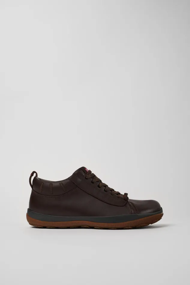 Men Peu Pista GORETEX Brown Leather Shoes Camper Ankle Boots
