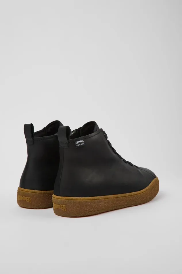 Men Peu Terreno HYDROSHIELD Black Leather Shoes Camper Ankle Boots Men Peu Terreno HYDROSHIELD Black Leather Shoes Camper Ankle Boots