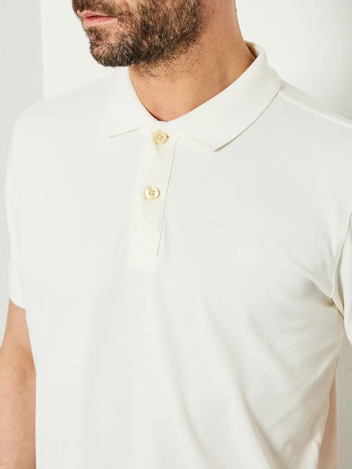 Men Polo Shirts Petrol Industries Polo Basic Essentials Chalk White