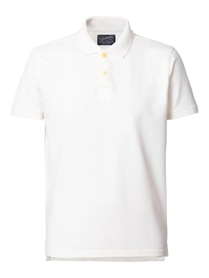 Men Polo Shirts Petrol Industries Polo Basic Essentials Chalk White
