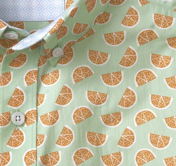 Men Printed Cotton ShortSleeve Shirt Green Citrus JohnstonandMurphy ShortSleeve Shirts Men Printed Cotton ShortSleeve Shirt Green Citrus JohnstonandMurphy ShortSleeve Shirts