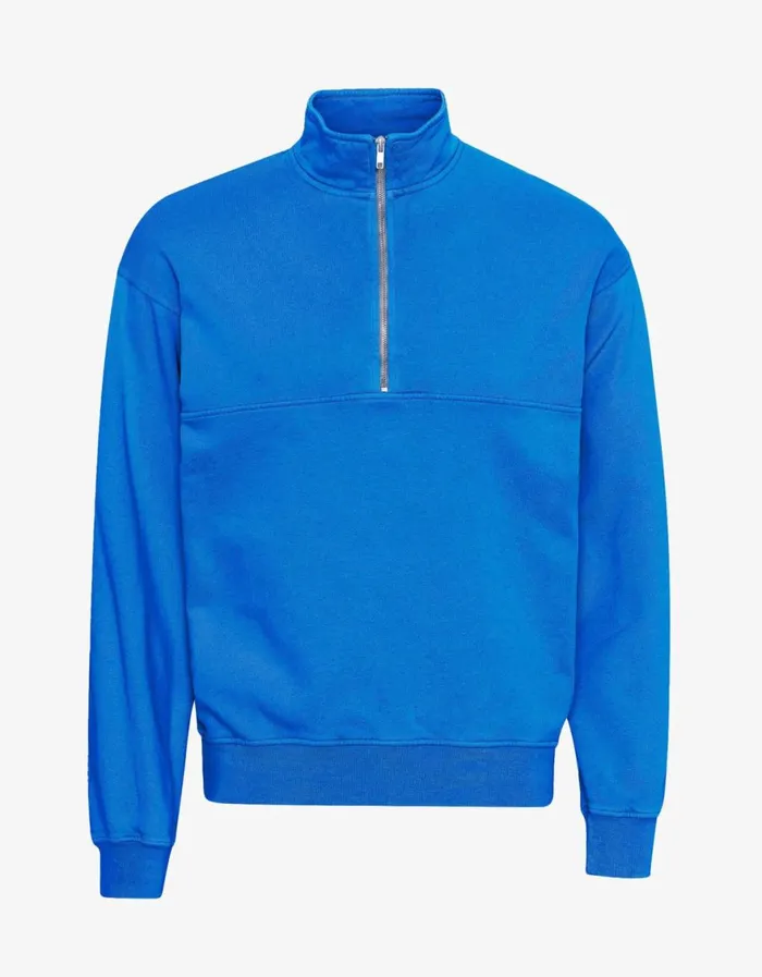 Men Quarter Zips Colorful Standard Organic Quarter Zip Pacific Blue