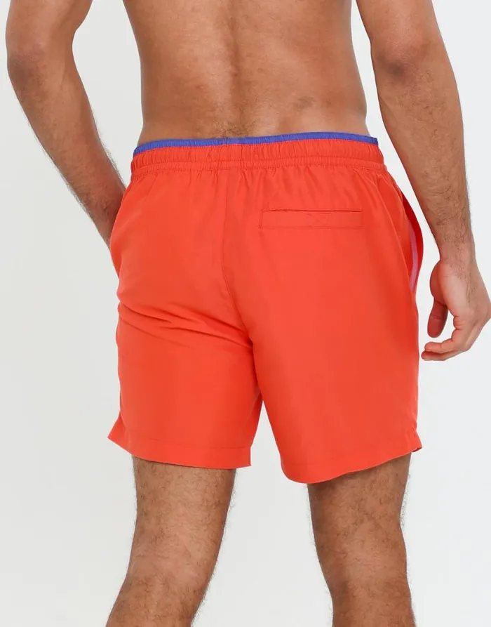 Men Red Contrast Logo Swim Shorts Threadbare Swim Shorts Men Red Contrast Logo Swim Shorts Threadbare Swim Shorts