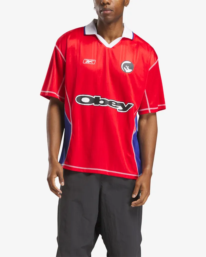 Men REEBOK x OBEY JERSEY Vector Red TOPS OBEY Clothing