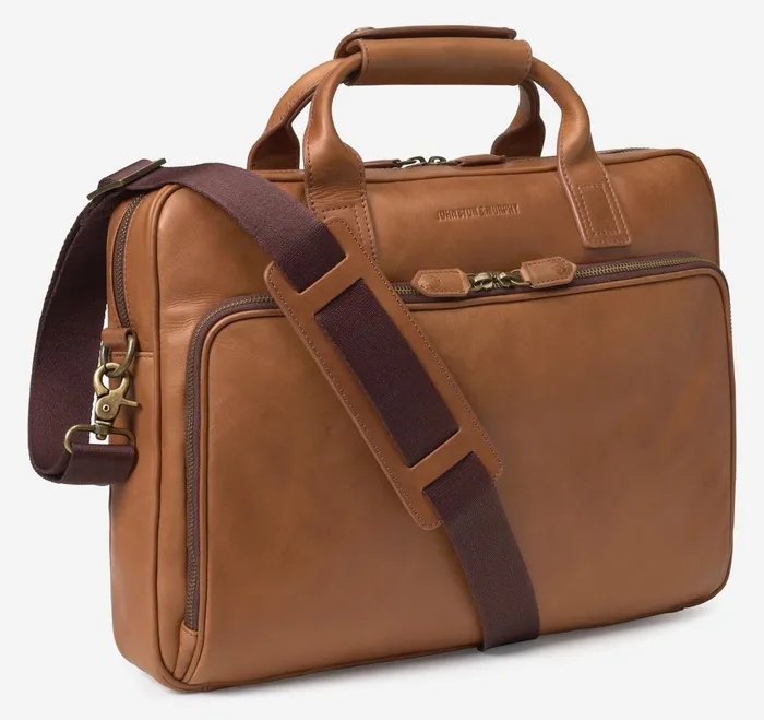 Men Rhodes Briefcase Tan Full Grain JohnstonandMurphy Backpacks and Briefcases Men Rhodes Briefcase Tan Full Grain JohnstonandMurphy Backpacks and Briefcases