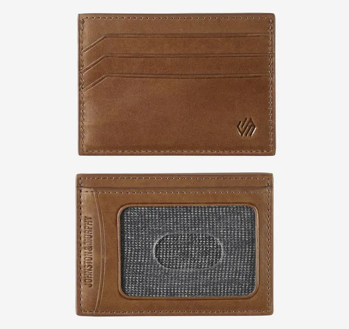 Men Rhodes Weekender Case Tan Full Grain JohnstonandMurphy Wallets