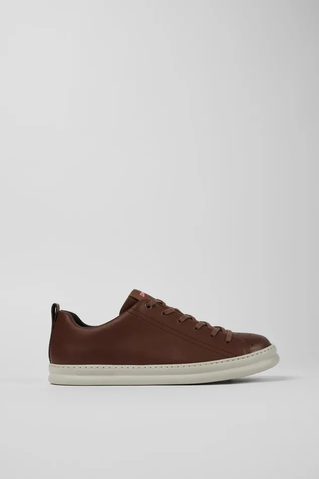 Men Runner Brown Leather Sneakers Camper Sneakers Men Runner Brown Leather Sneakers Camper Sneakers