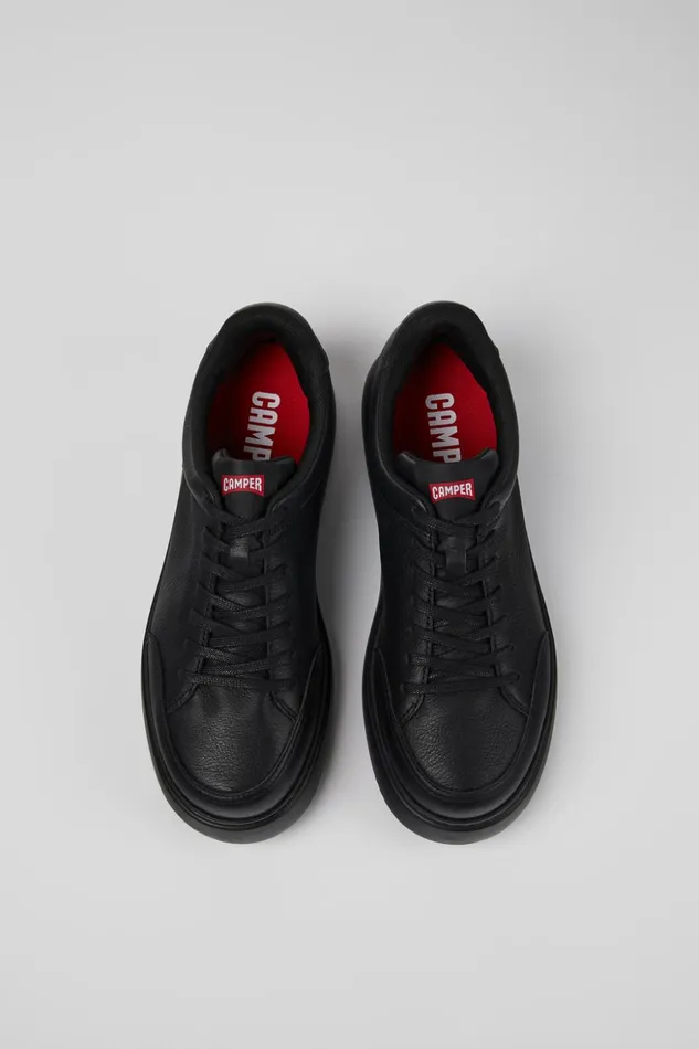Men Runner K21 Black Leather Sneakers Camper Sneakers Men Runner K21 Black Leather Sneakers Camper Sneakers