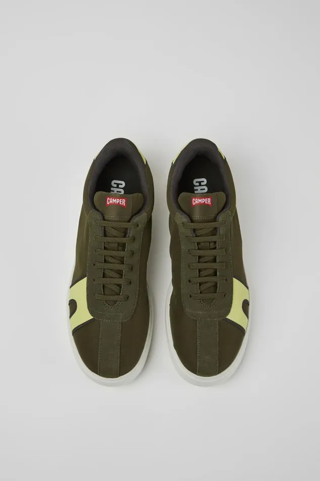 Men Runner K21 Green And Yellow Sneakers Camper Sneakers Men Runner K21 Green And Yellow Sneakers Camper Sneakers