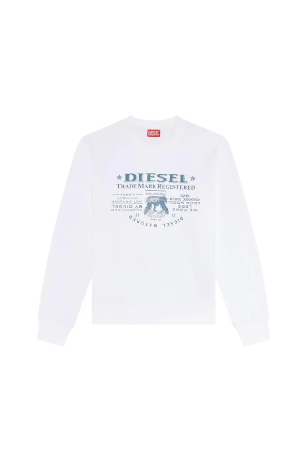Men SGinnL2 White Diesel Sweaters Men SGinnL2 White Diesel Sweaters