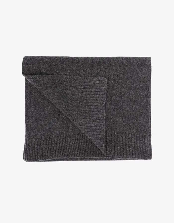 Men Scarves Colorful Standard Merino Wool Scarf Lava Grey