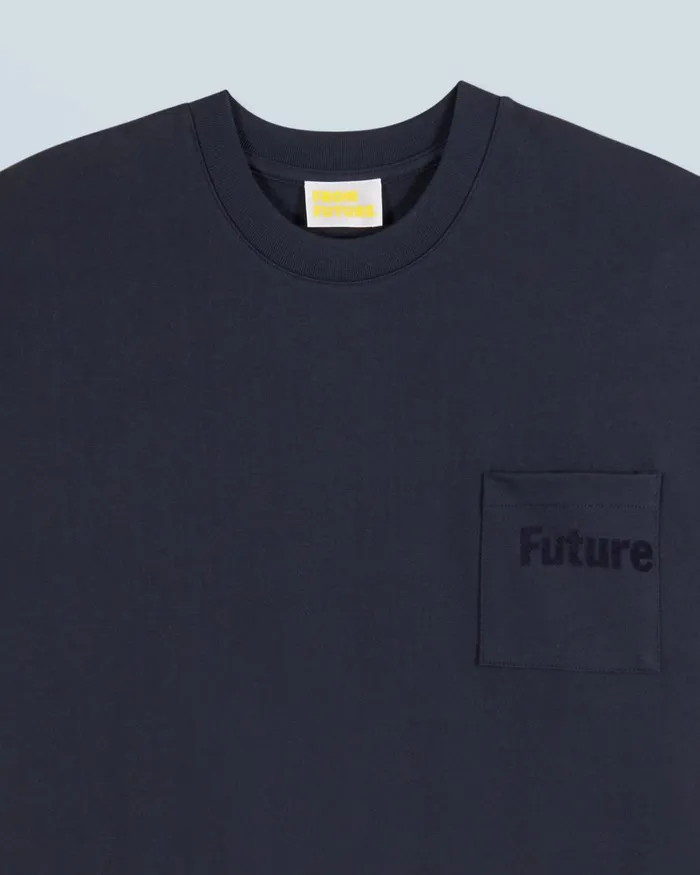 Men Shirts and TShirts From Future Crewneck TShirt Short Sleeves Navy