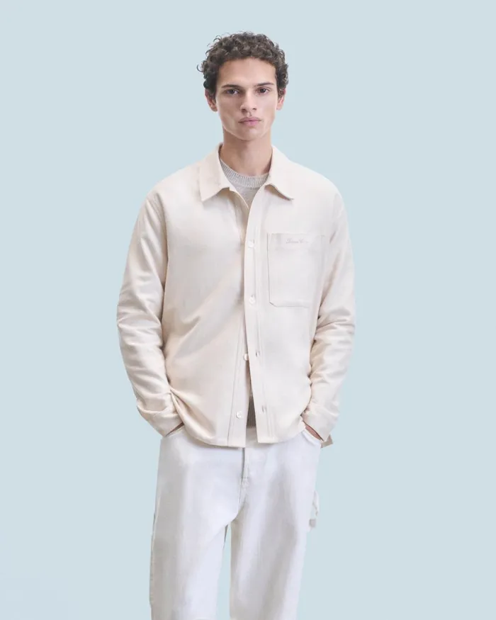Men Shirts and TShirts From Future Long Sleeve Shirt Poche Sand