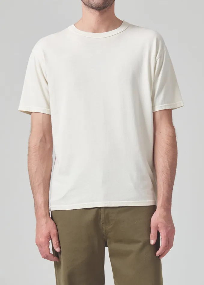 Men Shirts Citizens Of Humanity Box Tee In Naturaline