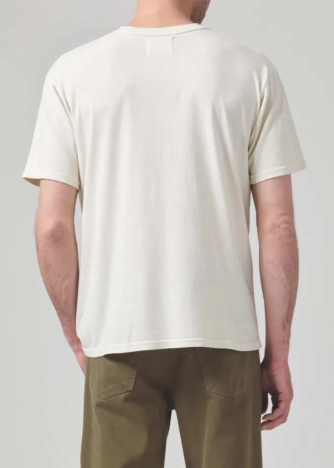 Men Shirts Citizens Of Humanity Box Tee In Naturaline