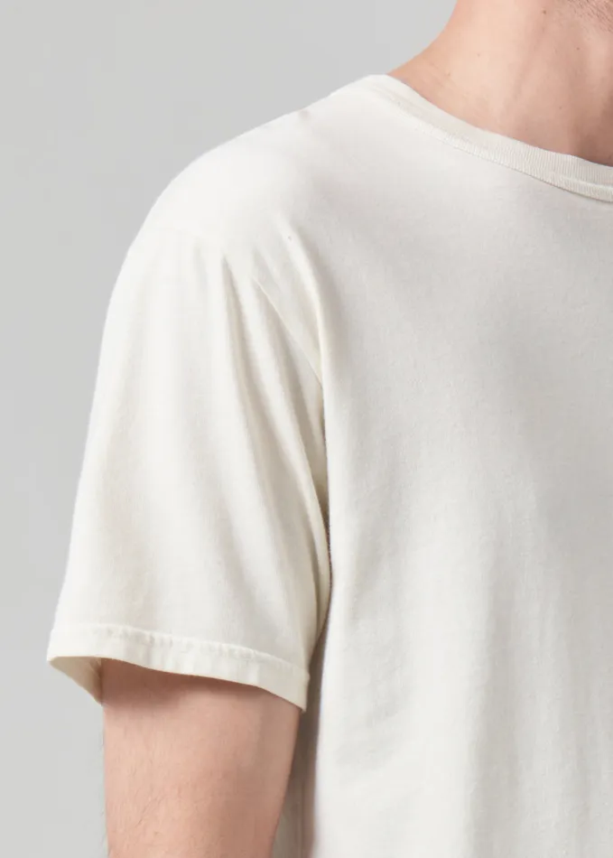 Men Shirts Citizens Of Humanity Box Tee In Naturaline