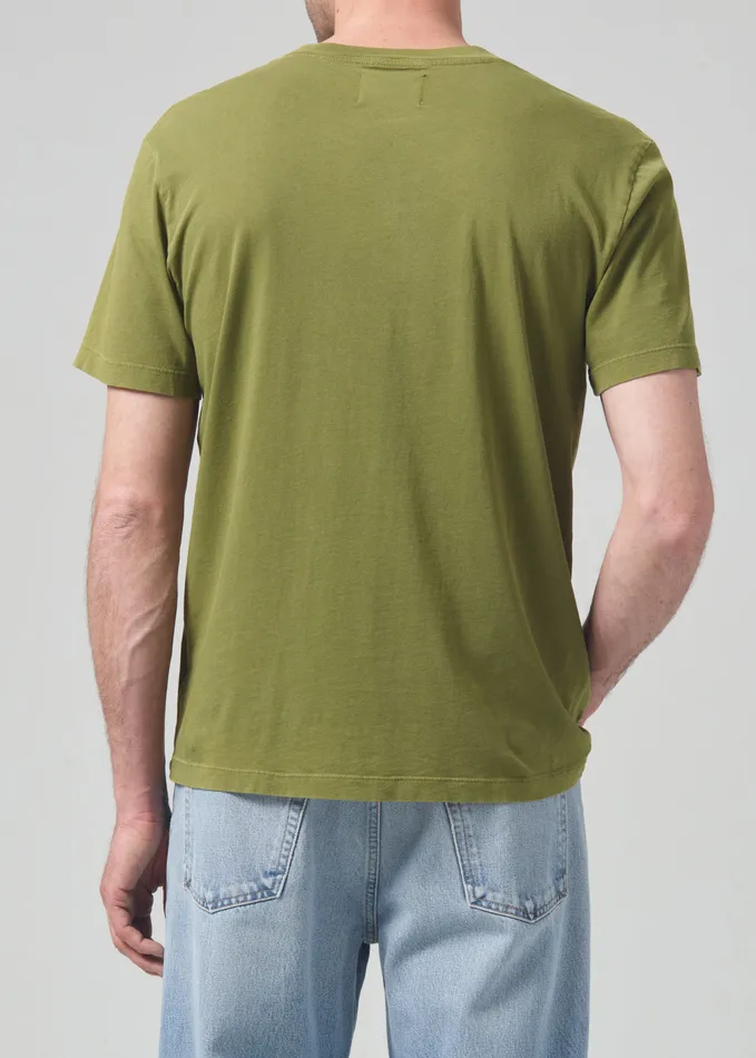 Men Shirts Citizens Of Humanity Everyday Short Sleeve Tee In Moss