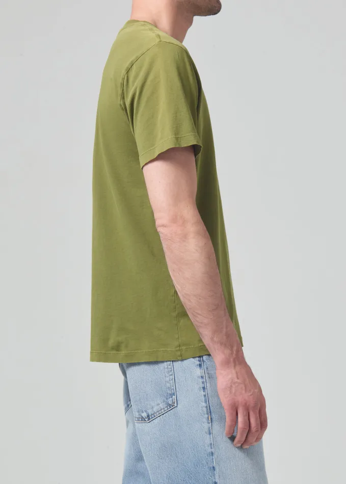 Men Shirts Citizens Of Humanity Everyday Short Sleeve Tee In Moss